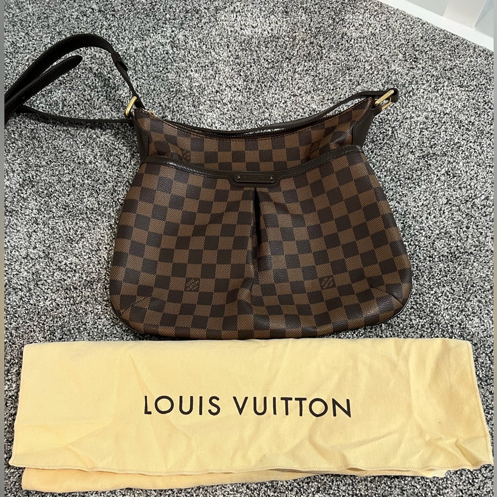 Louis Vuitton Brown Checkered Crossbody Messenger Bag - Picture 4 of 16
